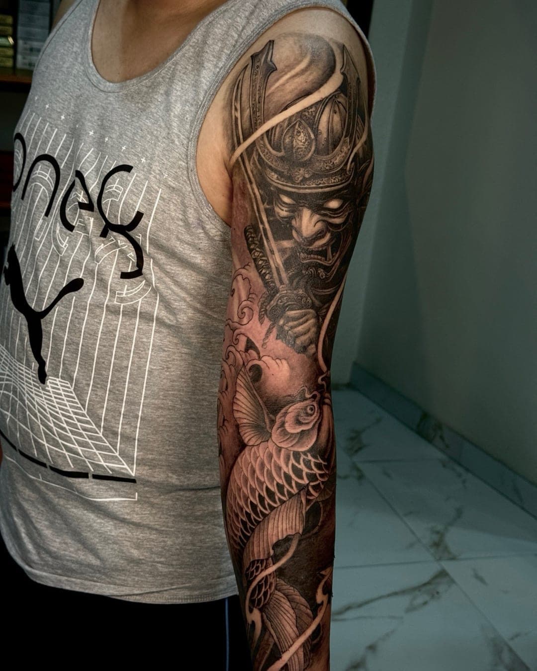 Samurai & Koi Sleeve